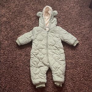 Quilted Baby Snowsuit with Ears